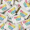 Thank You Candy For Party Favors (Approx. 100 Pcs Milk Chocolate Hershey's Kisses & 40 Pcs Wrapped Miniatures) - Colorful Thank You